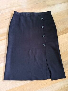 Milano Black Knit Skirt